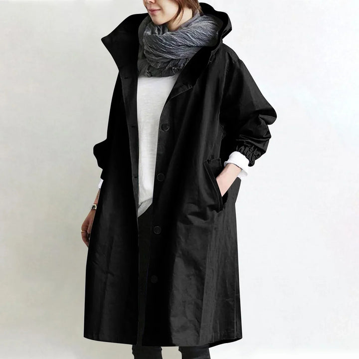 Catherine | Langer Kapuzentrenchcoat