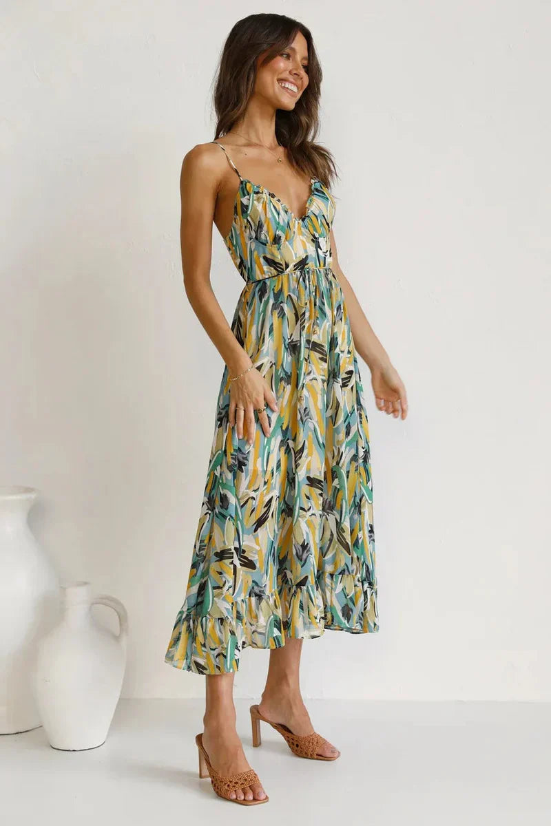 GABRIELLA | Bedrucktes Sommerkleid mit frischem Komfort und sonnigem Stil