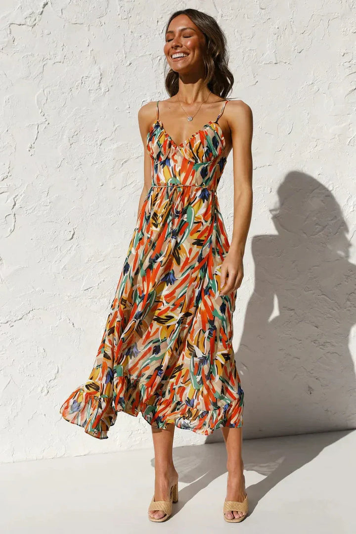 GABRIELLA | Bedrucktes Sommerkleid mit frischem Komfort und sonnigem Stil