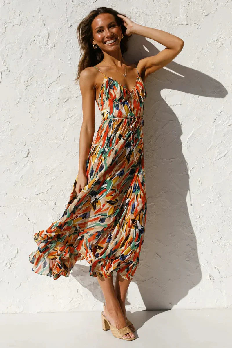 GABRIELLA | Bedrucktes Sommerkleid mit frischem Komfort und sonnigem Stil
