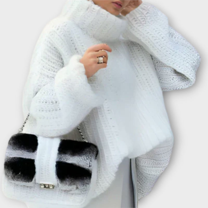 Paulina | Weicher langärmeliger Damen-Kapuzenpullover