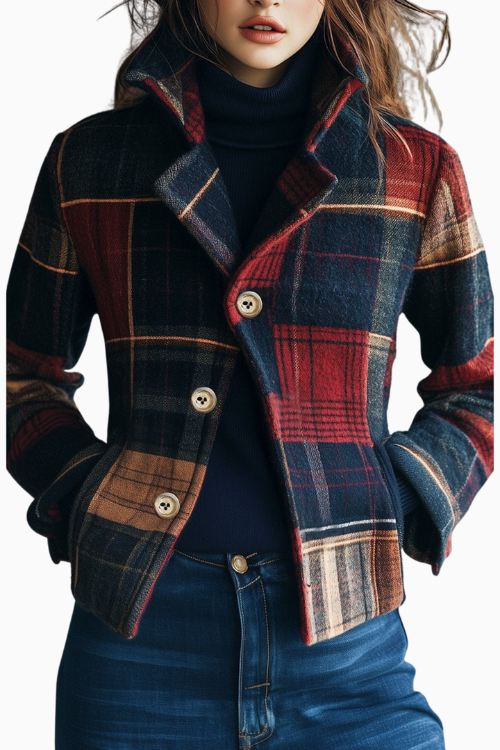 Jula | Karomuster Wolljacke