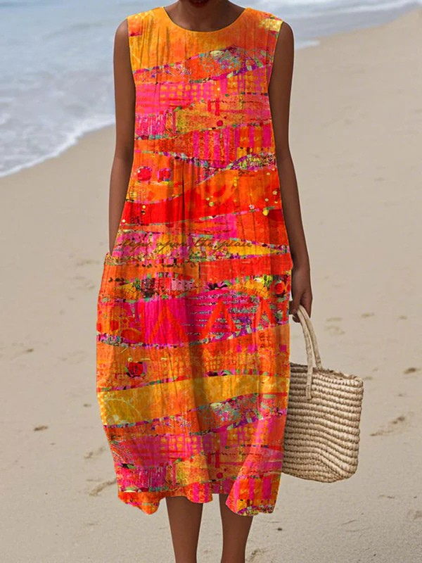 Faye™ Sunset-Midikleid