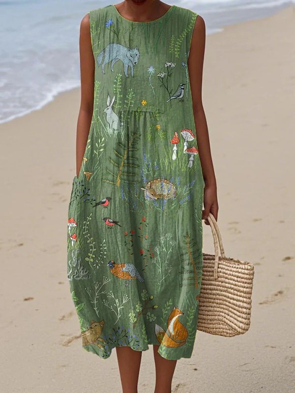 Hope™ Woodland Midi-Kleid