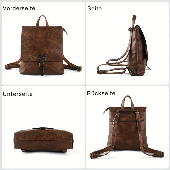 Ermelinde – Multifunktionaler Retro-Rucksack