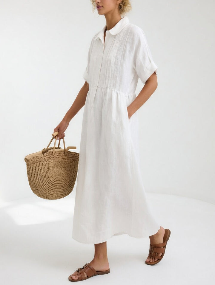 Emma — Fließendes Sommerhemdkleid
