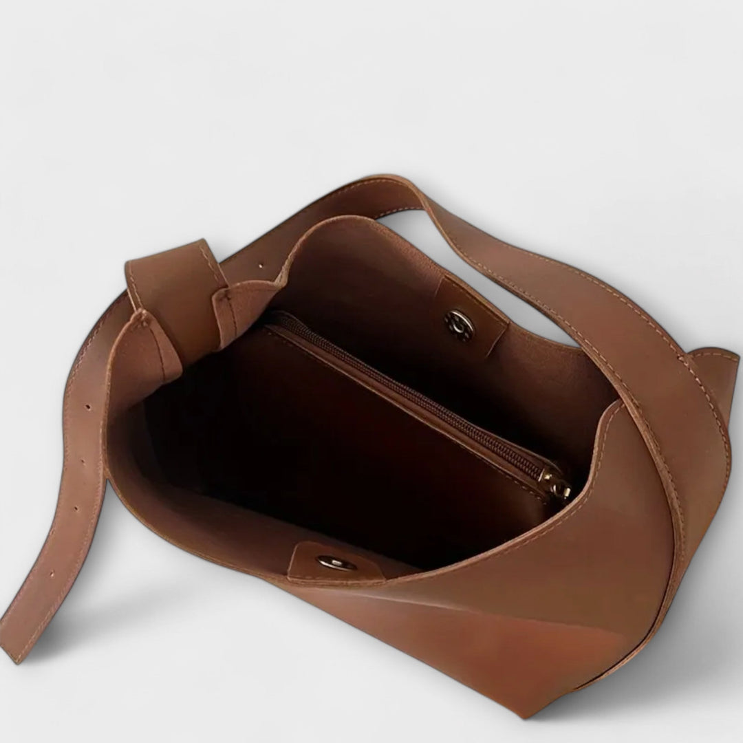 Aurora. – Elegante Lederschultertasche