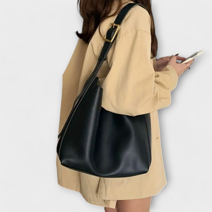 Aurora. – Elegante Lederschultertasche