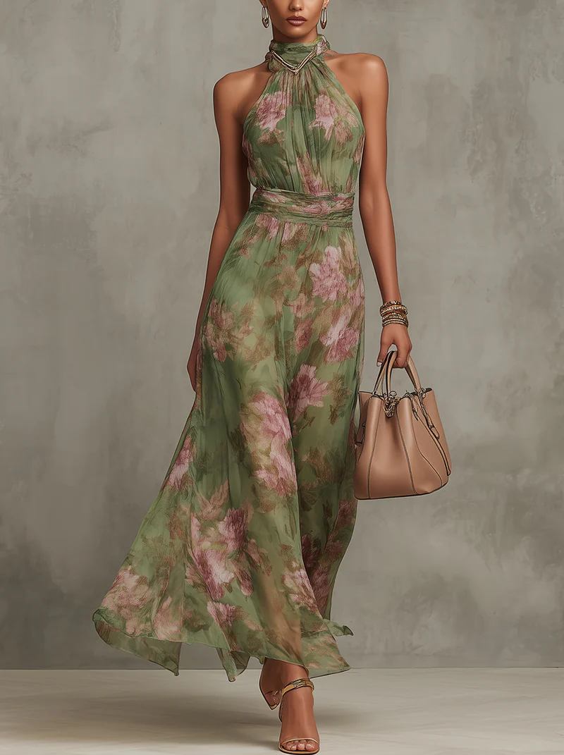 Serena ∙ langes Chiffonkleid