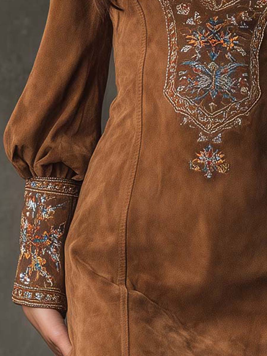 Sofia™ – Kurzes Kleid mit Wildleder-Optik