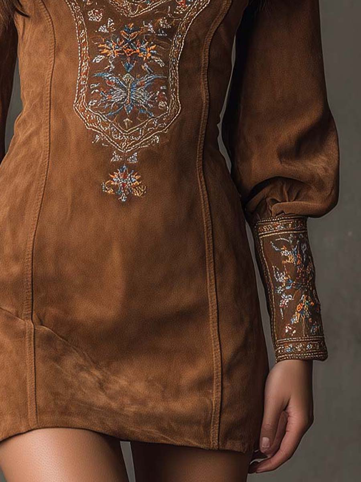 Sofia™ – Kurzes Kleid mit Wildleder-Optik