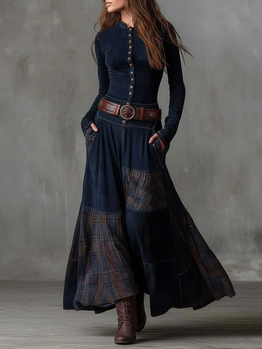 Michelle™ - Wildlederkleid mit Gürtel