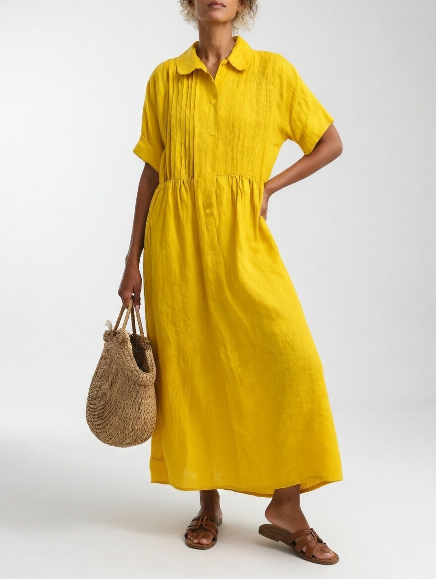 Emma — Fließendes Sommerhemdkleid