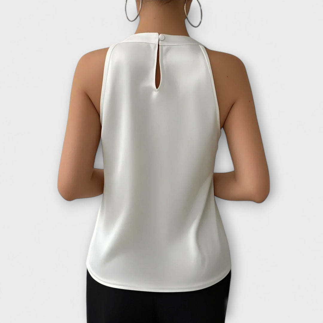 Skye - Schicke Satinbluse mit Off-Shoulder-Design