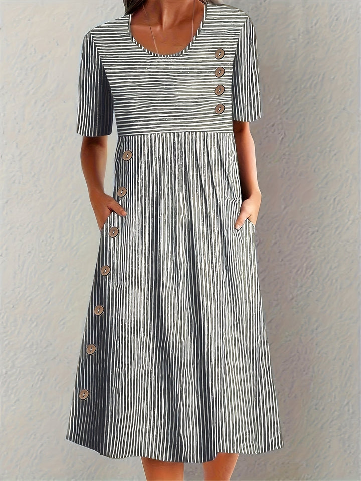 Belle | Gestreiftes Sommerkleid