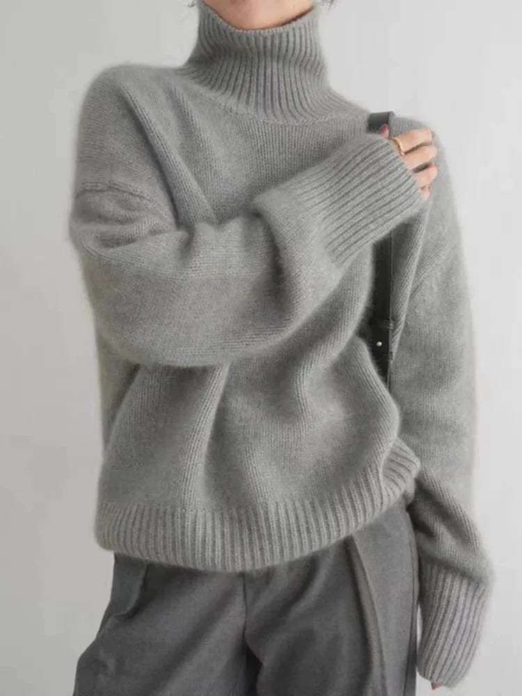 Amy™ | Lässiger Rollkragenpullover