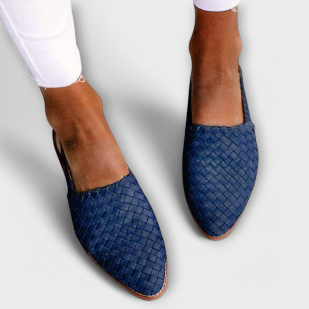 Aurora | Geflochtener Slingback-Loafer