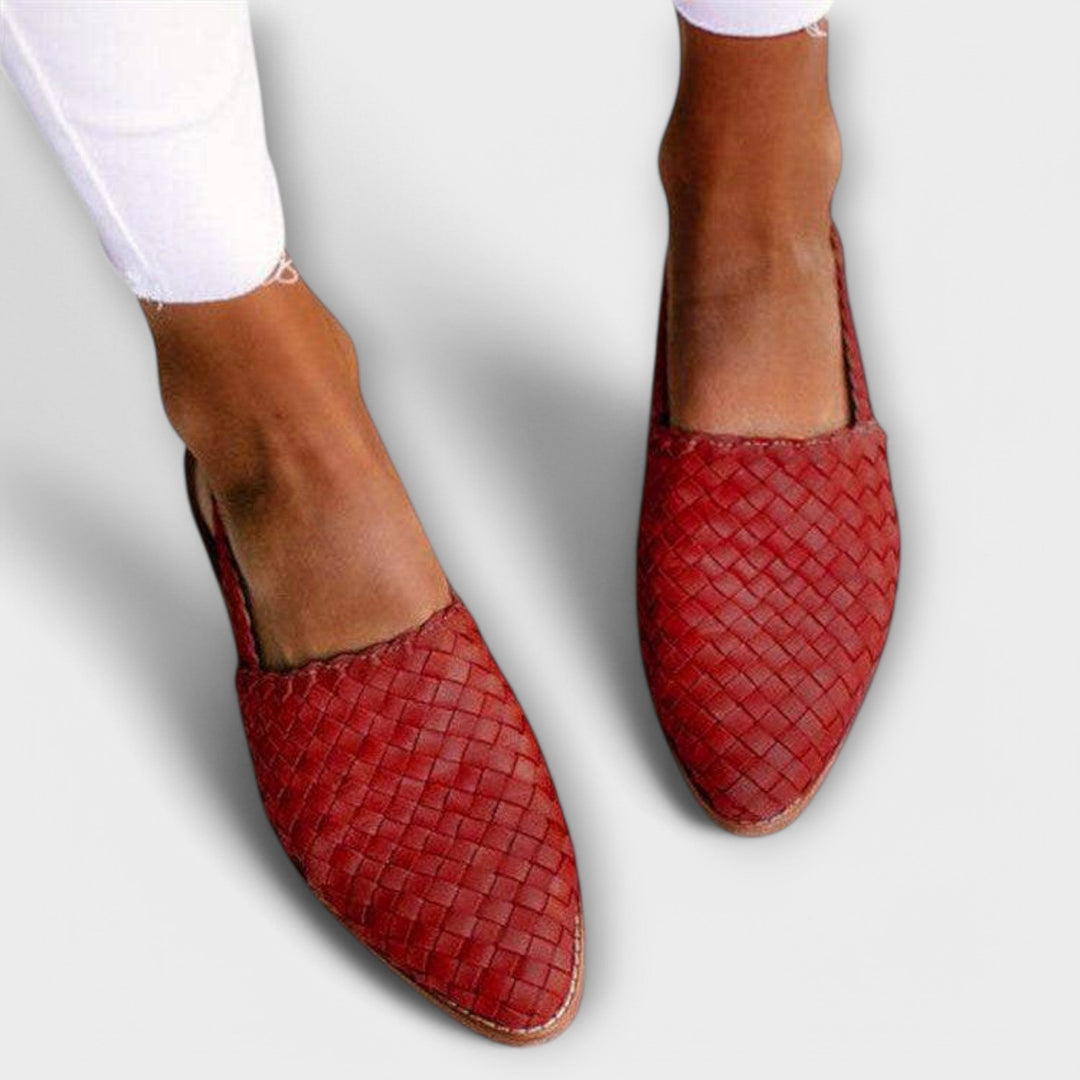 Aurora | Geflochtener Slingback-Loafer