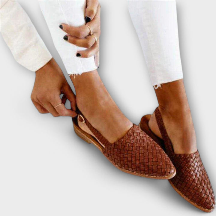 Aurora | Geflochtener Slingback-Loafer