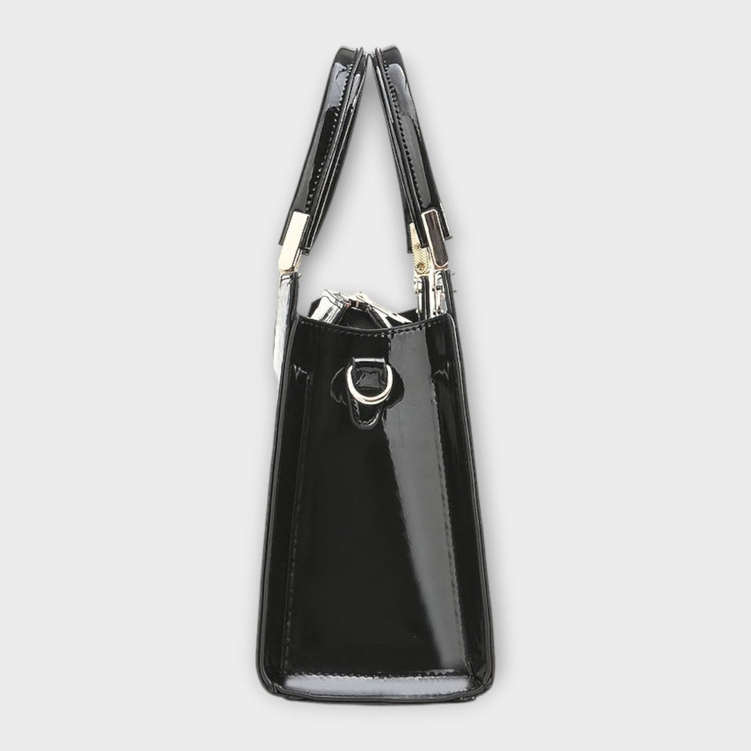 Aurora. -  Glänzende Krokodilledermuster-Handtasche