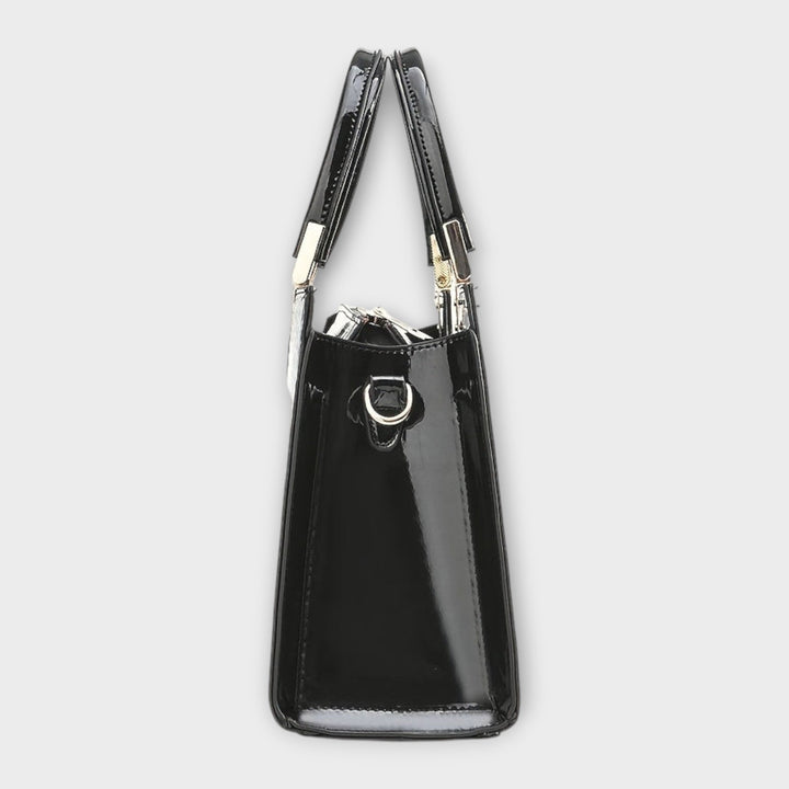 Aurora. -  Glänzende Krokodilledermuster-Handtasche