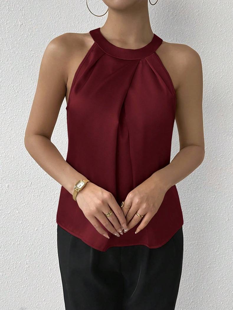 Skye - Schicke Satinbluse mit Off-Shoulder-Design