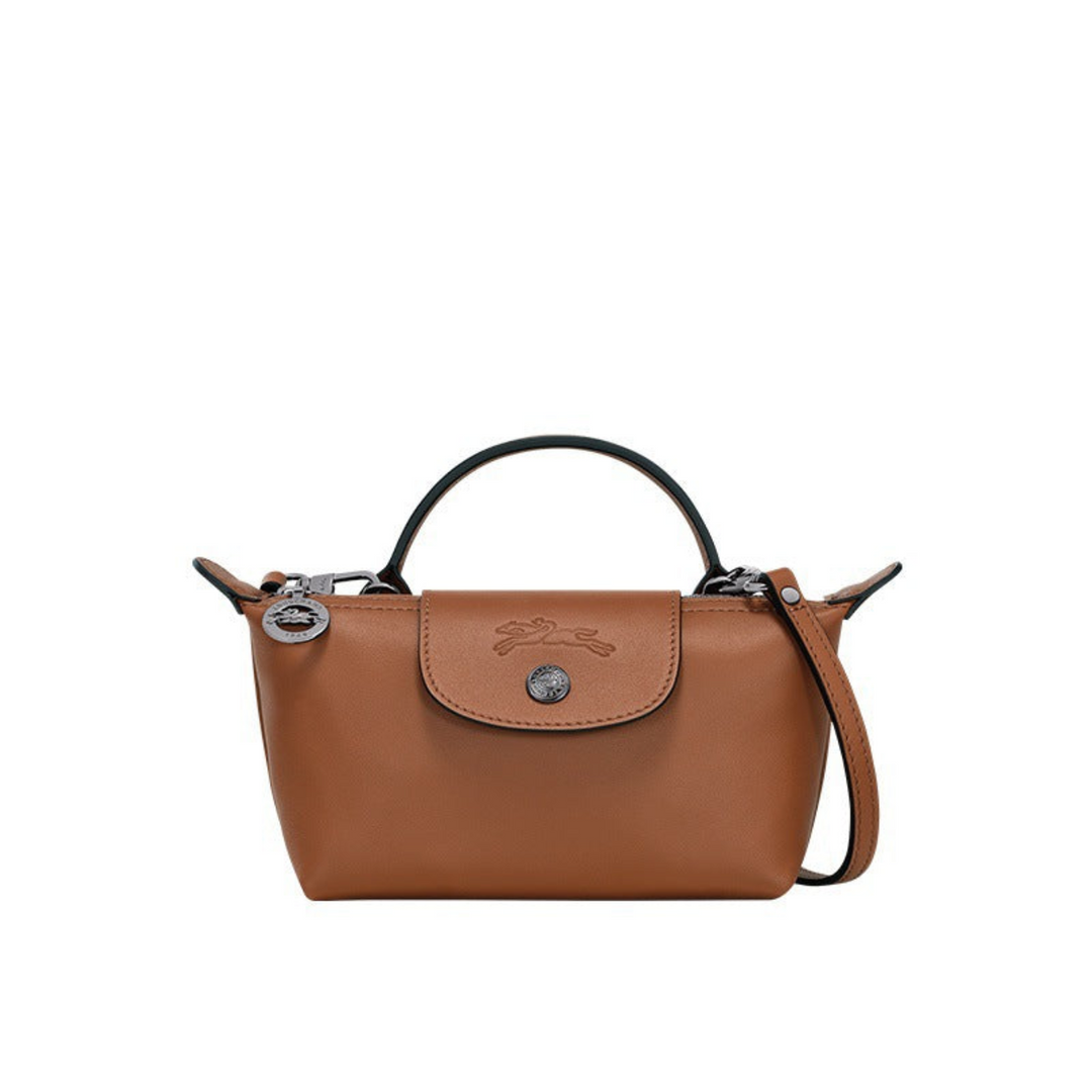 Mini-Leder Longchamp Tasche