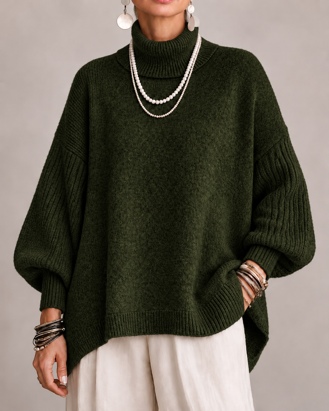 Kathleen | Eleganter Rollkragenpullover