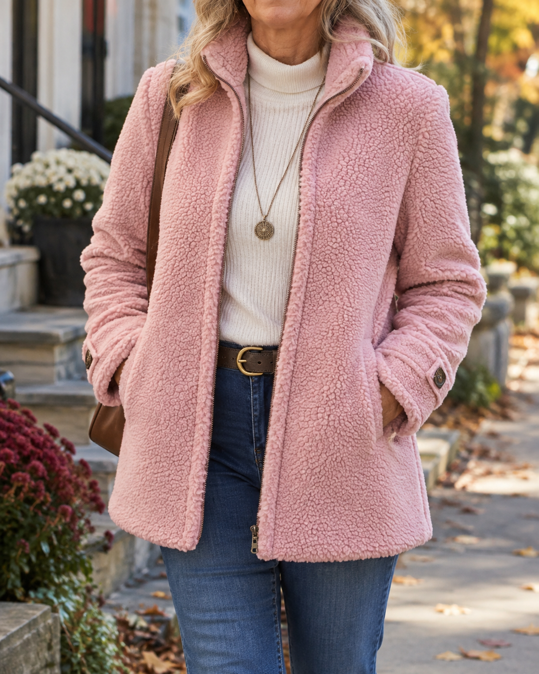 Rebecca™ | Kuschelige Stehkragenjacke