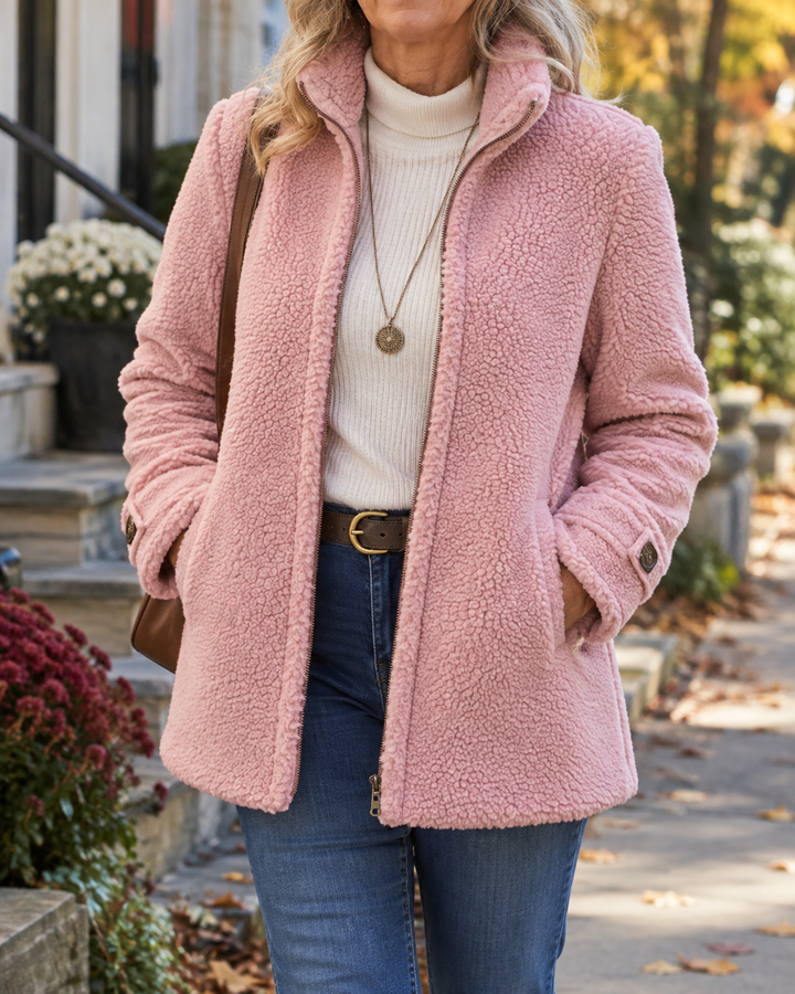 Rebecca™ | Kuschelige Stehkragenjacke