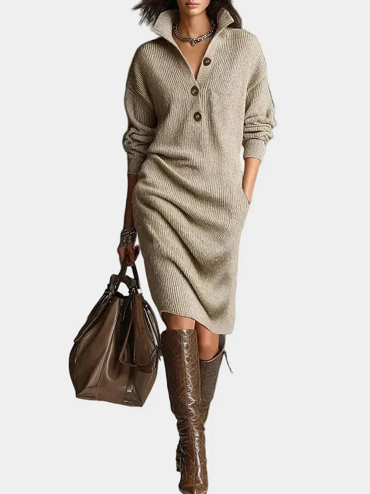 Janice™ - Elegante Strickkleid