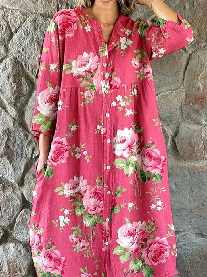 Nira | Kunst Floral Kleid
