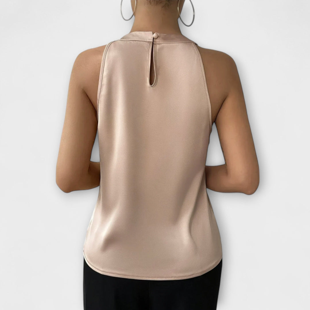 Skye - Schicke Satinbluse mit Off-Shoulder-Design