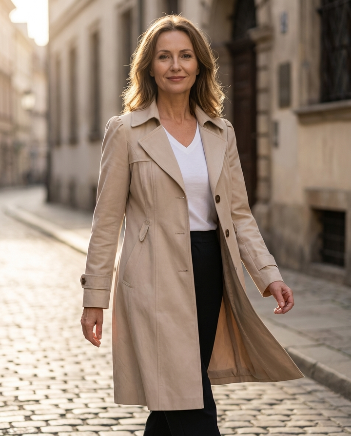 Olivia | Eleganter Vintage-Sommermantel