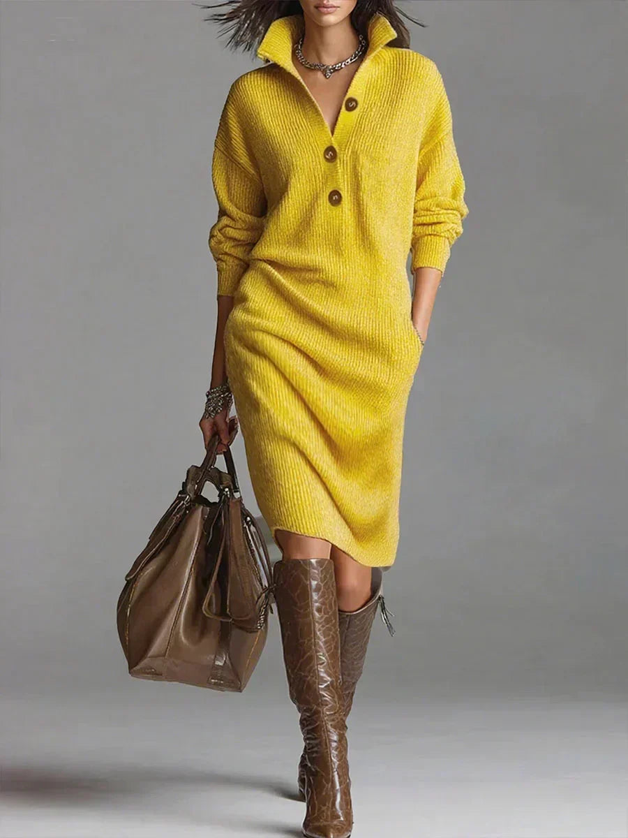 Janice™ - Elegante Strickkleid