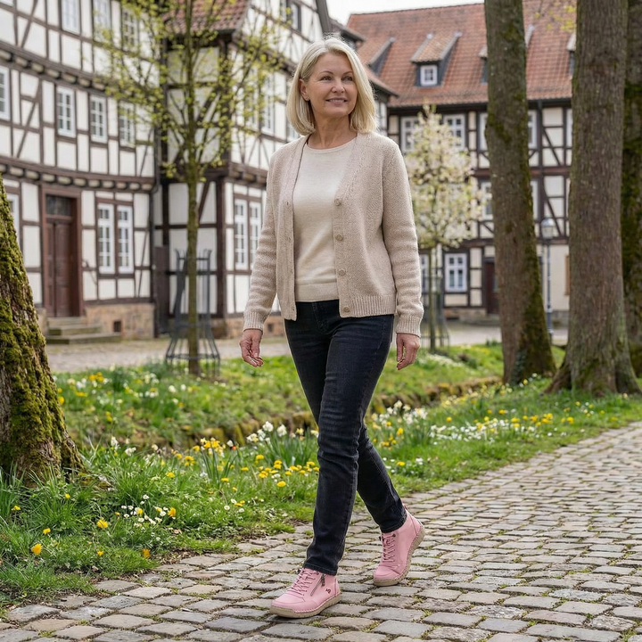Mila  – Komfortable orthopädische Sneakers + Reißverschluss