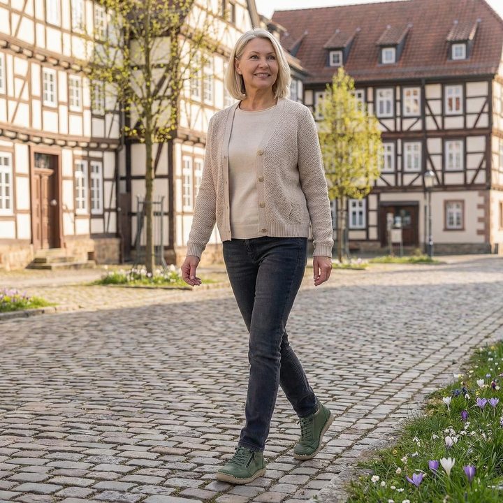Mila  – Komfortable orthopädische Sneakers + Reißverschluss