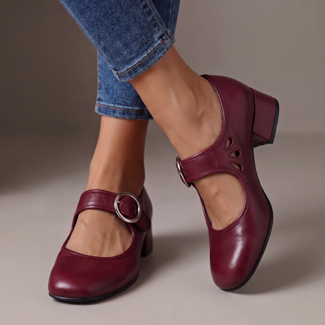 Josephine | Bequeme Mary Janes aus Leder