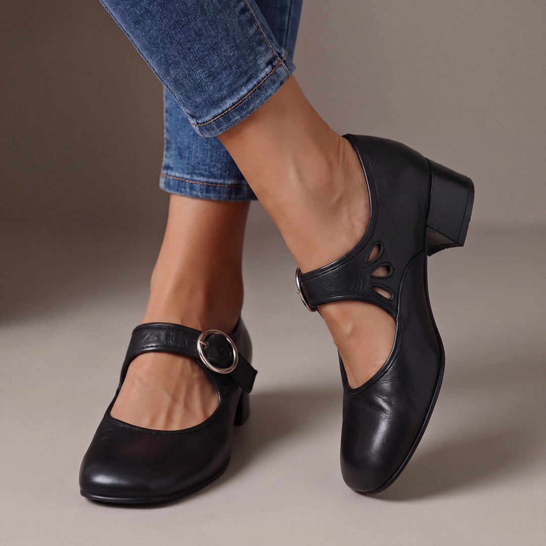 Josephine | Bequeme Mary Janes aus Leder