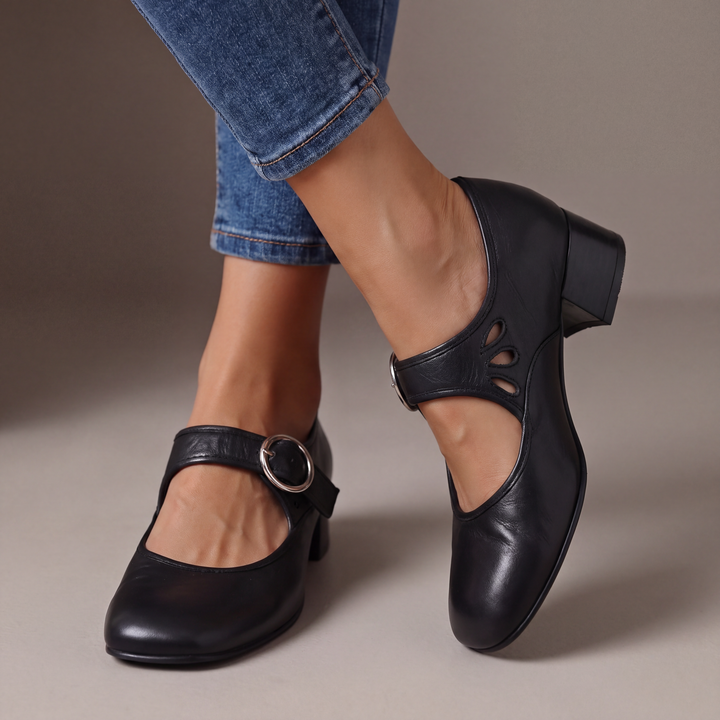 Josephine | Bequeme Mary Janes aus Leder