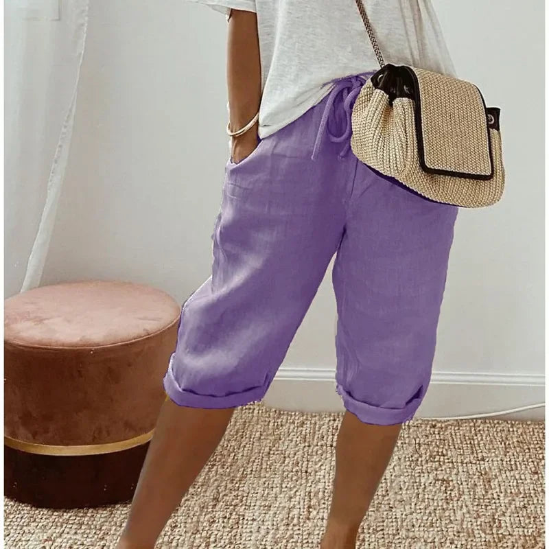 Janet | Luftige Leinen-Shorts