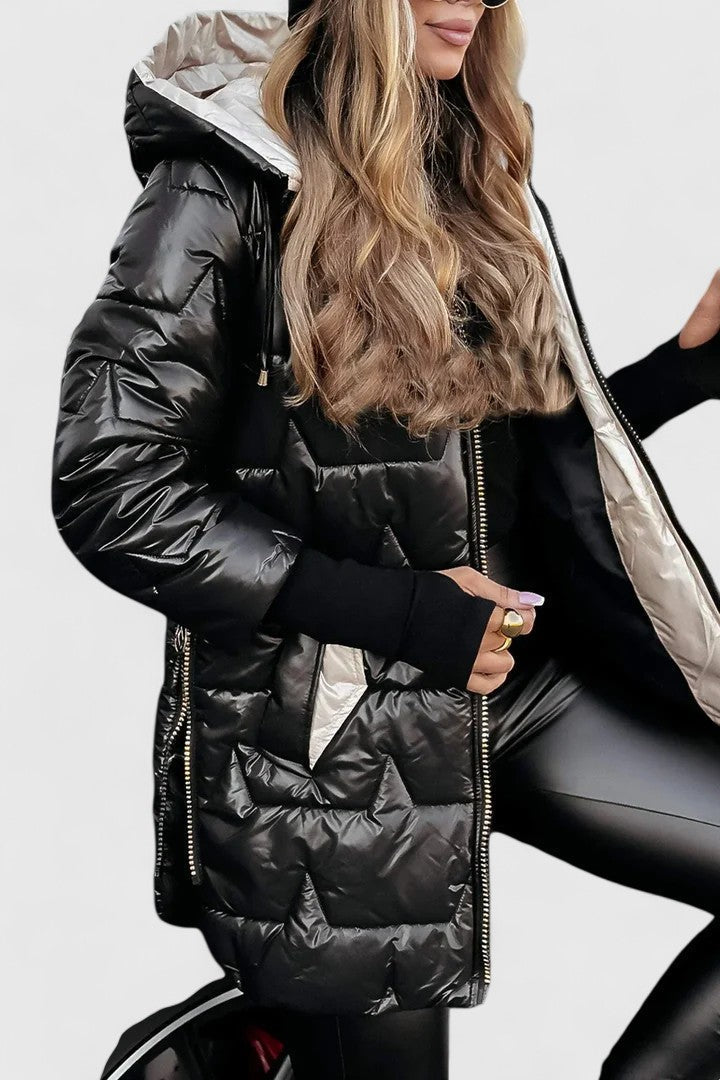 Bettina™ | Steppjacke mit Kapuze