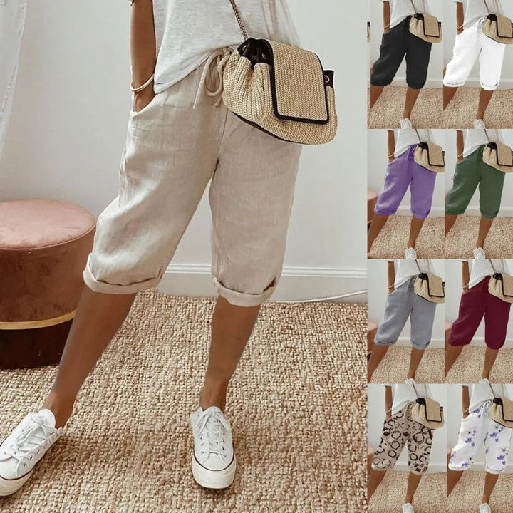Janet | Luftige Leinen-Shorts