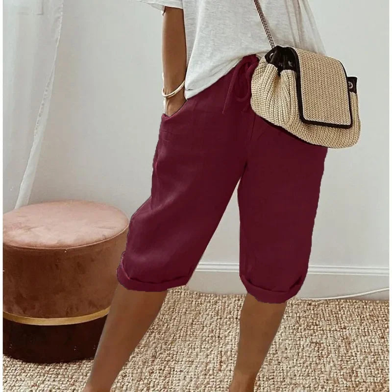 Janet | Luftige Leinen-Shorts