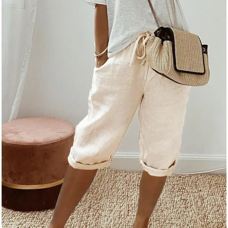 Janet | Luftige Leinen-Shorts