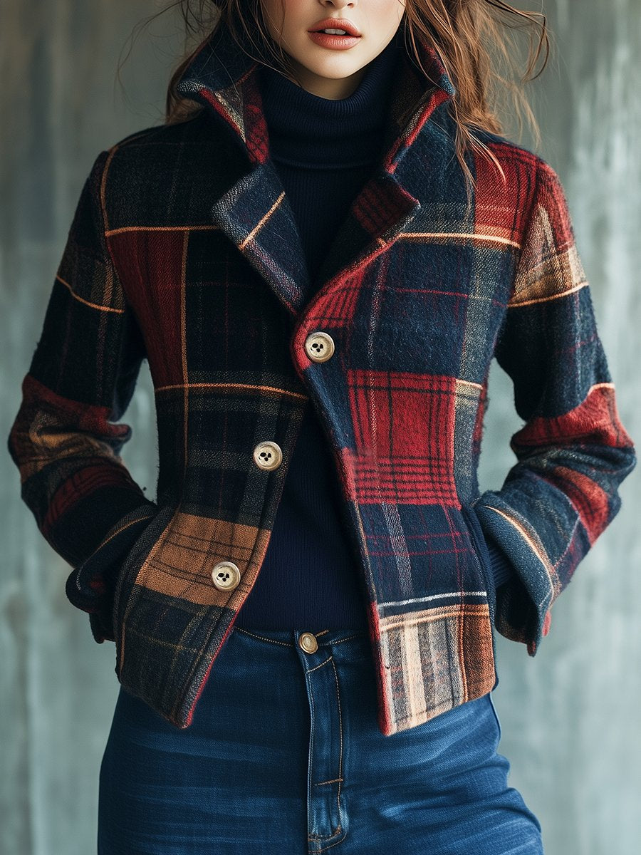 Jula | Karomuster Wolljacke