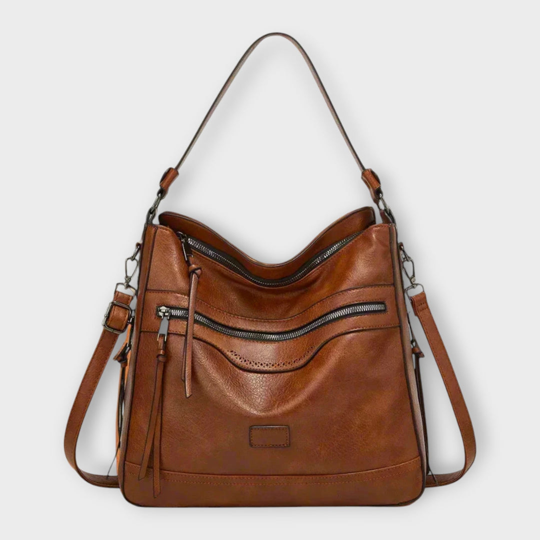 Aurora. - Klassische Retro-Schultertasche