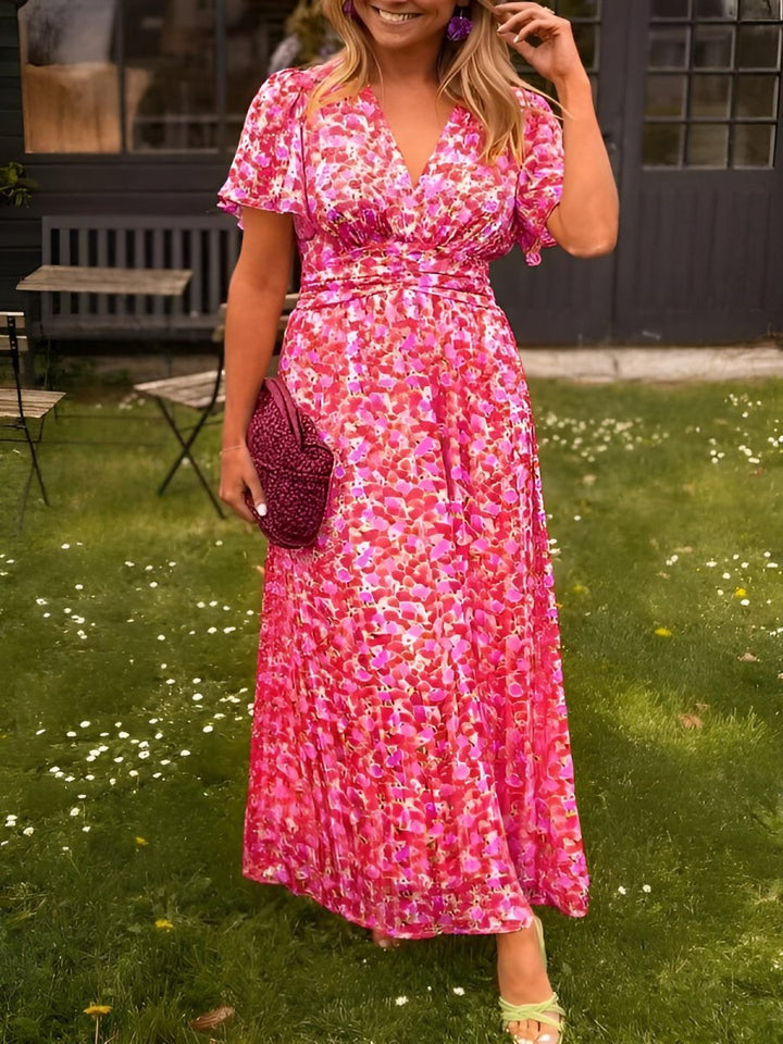 Erika™ - Stilvolles & Bequemes Blumenkleid