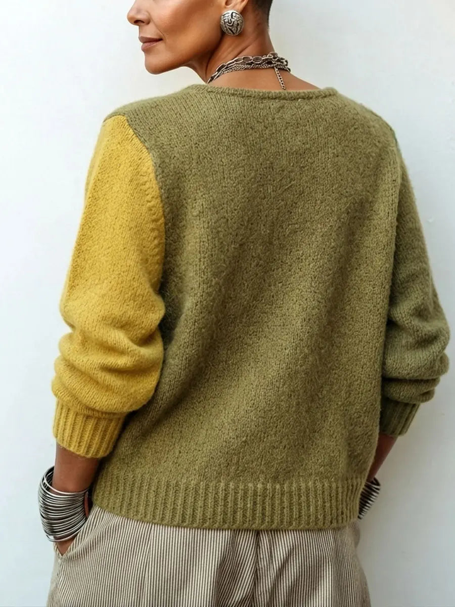 Anna™ Color-Block Strickpullover