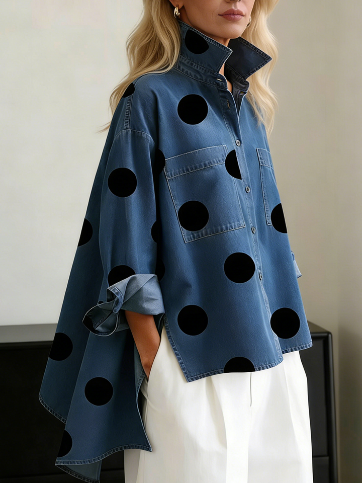Laurine™ — Gepunktetes Overshirt